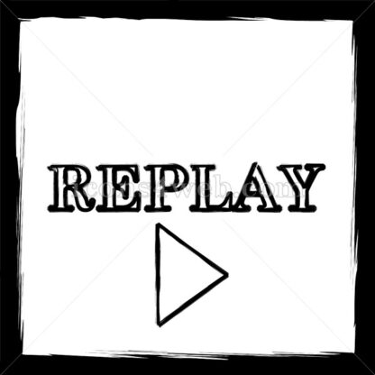 Replay sketch icon. - Website icons