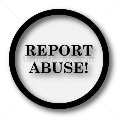 Report abuse simple icon. Report abuse simple button. - Website icons