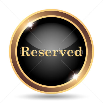 Reserved gold icon. - Website icons