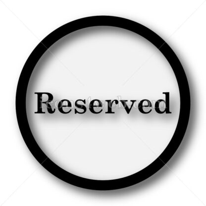 Reserved simple icon. Reserved simple button. - Website icons