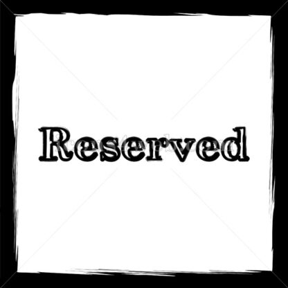 Reserved sketch icon. - Website icons