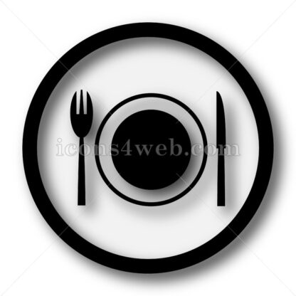 Restaurant simple icon. Restaurant simple button. - Website icons