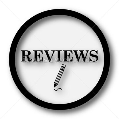 Reviews simple icon. Reviews simple button. - Website icons