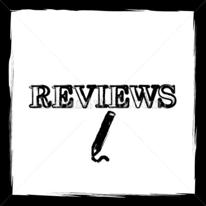 Reviews sketch icon. - Website icons