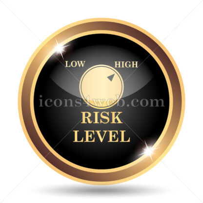 Risk level gold icon. - Website icons