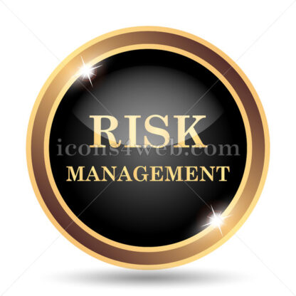 Risk management gold icon. - Website icons