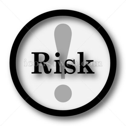 Risk simple icon. Risk simple button. - Website icons