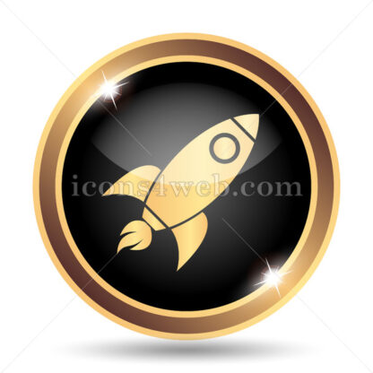 Rocket gold icon. - Website icons