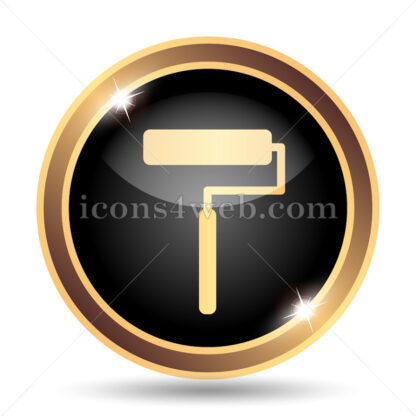 Roller gold icon. - Website icons