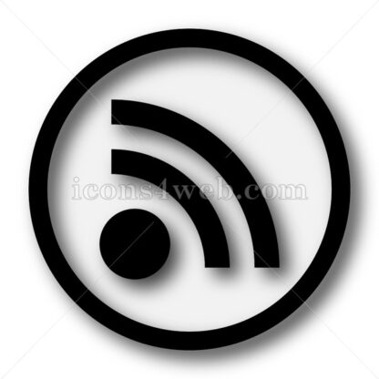 Rss sign simple icon. Rss sign simple button. - Website icons