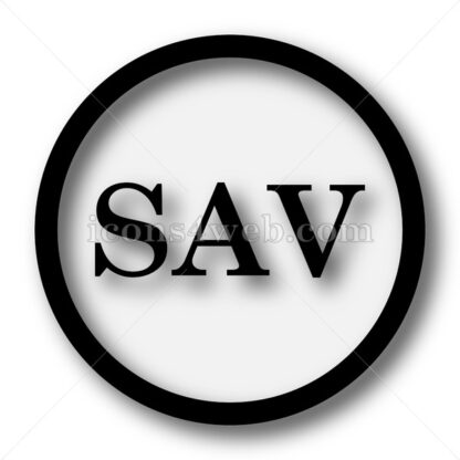 SAV simple icon. SAV simple button. - Website icons
