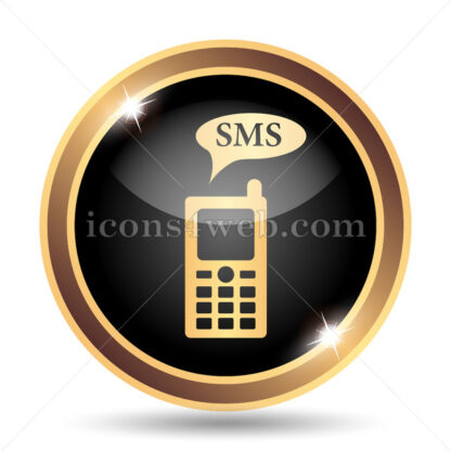 SMS gold icon. - Website icons