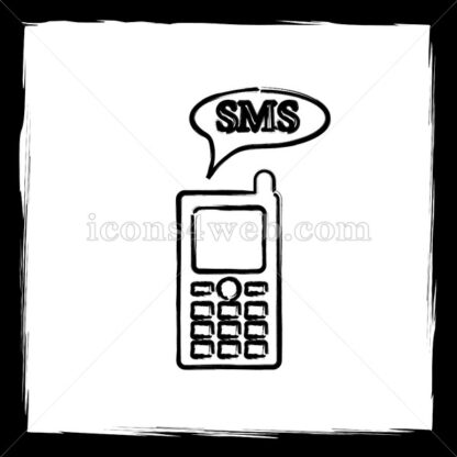 SMS sketch icon. - Website icons