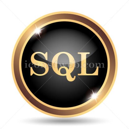 SQL gold icon. - Website icons