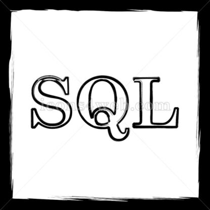 SQL sketch icon. - Website icons