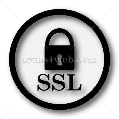 SSL simple icon. SSL simple button. - Website icons