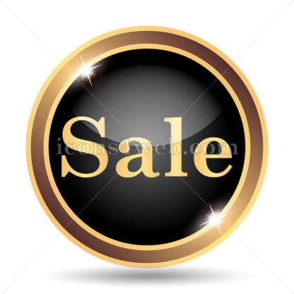 Sale gold icon. - Website icons