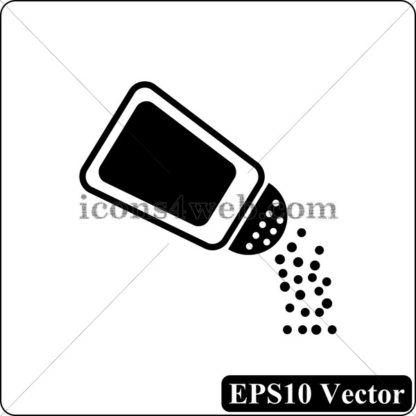 Salt black icon. EPS10 vector. - Website icons