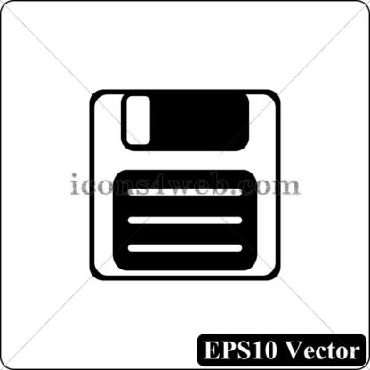 Save black icon. EPS10 vector. - Website icons