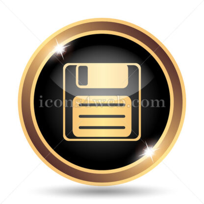 Save gold icon. - Website icons
