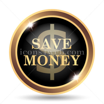 Save money gold icon. - Website icons
