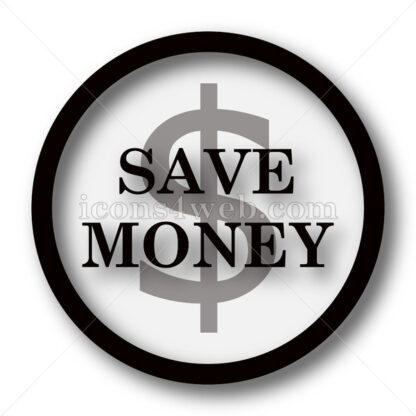 Save money simple icon. Save money simple button. - Website icons