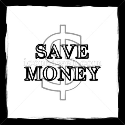 Save money sketch icon. - Website icons