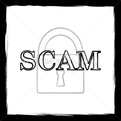 Scam sketch icon. - Website icons