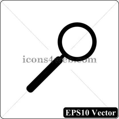 Search black icon. EPS10 vector. - Website icons