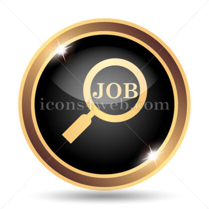 Search for job gold icon. - Website icons