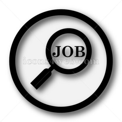 Search for job simple icon. Search for job simple button. - Website icons