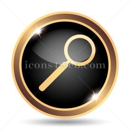 Search gold icon. - Website icons