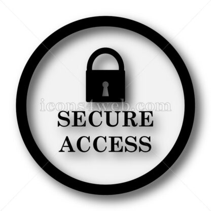 Secure access simple icon. Secure access simple button. - Website icons