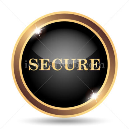 Secure gold icon. - Website icons