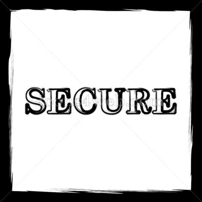 Secure sketch icon. - Website icons