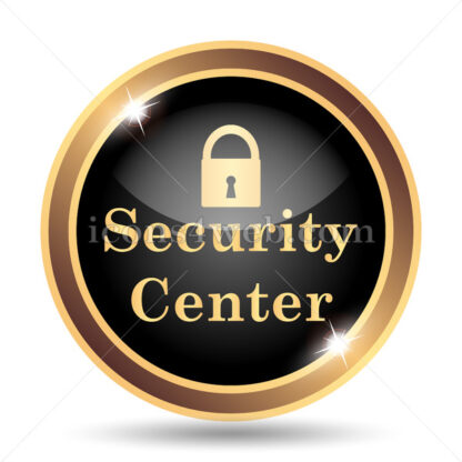 Security center gold icon. - Website icons