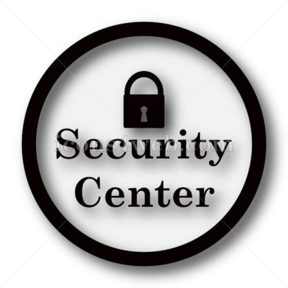 Security center simple icon. Security center simple button. - Website icons