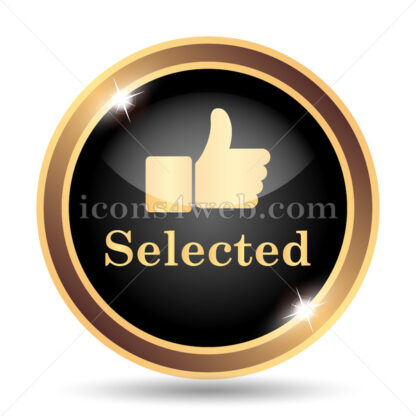 Selected gold icon. - Website icons