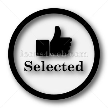 Selected simple icon. Selected simple button. - Website icons