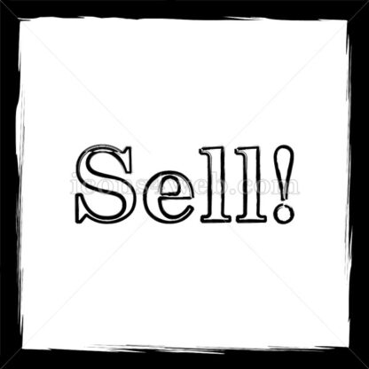 Sell sketch icon. - Website icons