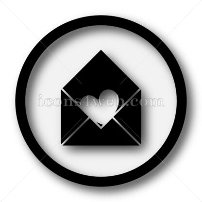 Send love simple icon. Send love simple button. - Website icons
