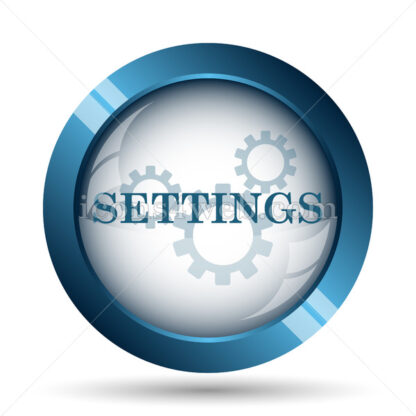 Settings image icon. Settings website button designed in high quality. - Website icons