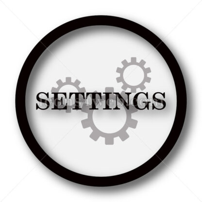 Settings simple icon. Settings simple button. - Website icons