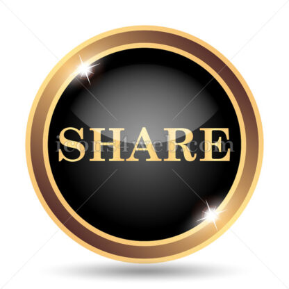 Share gold icon. - Website icons
