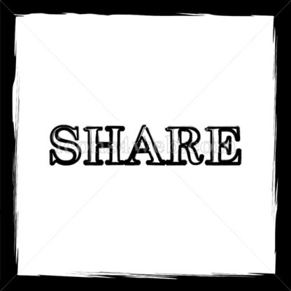 Share sketch icon. - Website icons