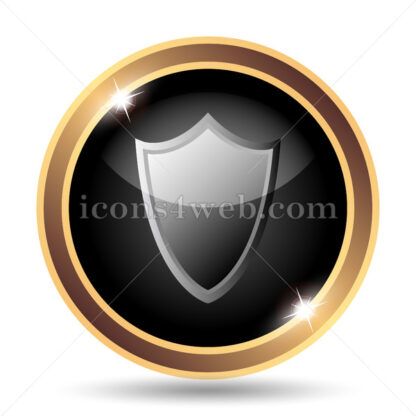 Shield gold icon. - Website icons