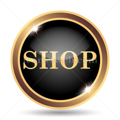 Shop gold icon. - Website icons