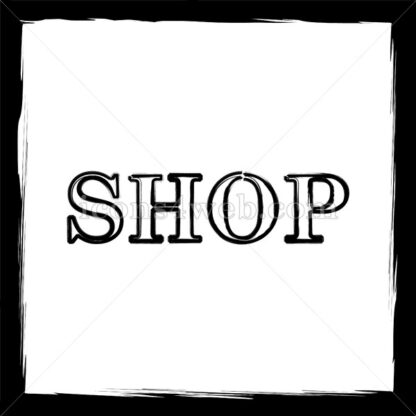 Shop sketch icon. - Website icons