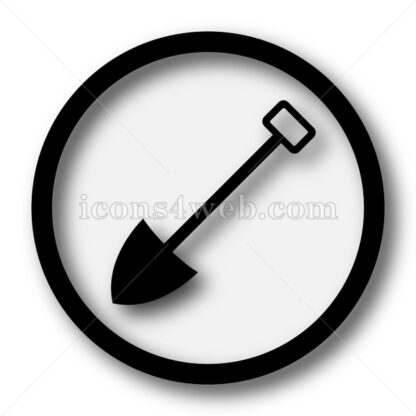 Shovel simple icon. Shovel simple button. - Website icons