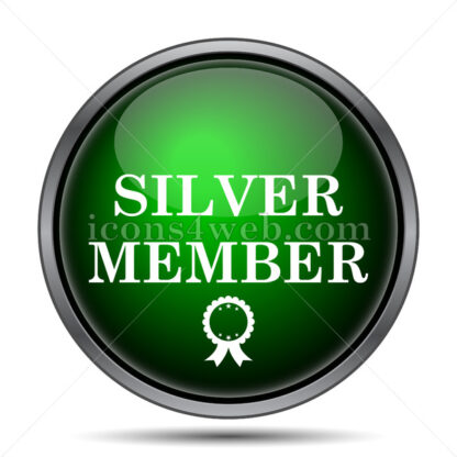 Silver member internet icon. - Website icons